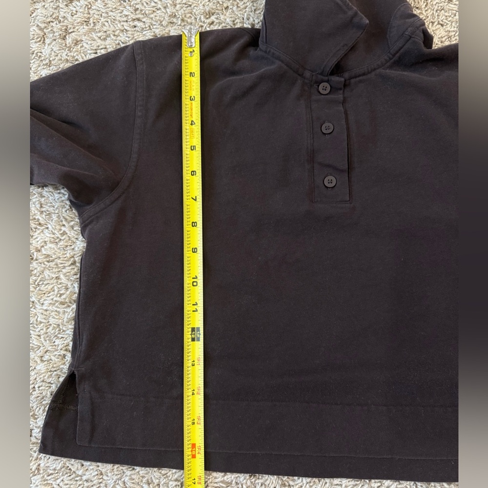 Lululemon Heavyweight Cotton Short-Sleeve Polo Shirt Espresso Women’s Size 8 - Picture 10 of 10